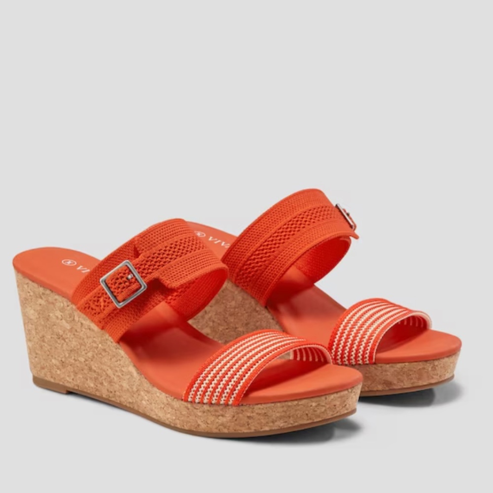 Orange sandals